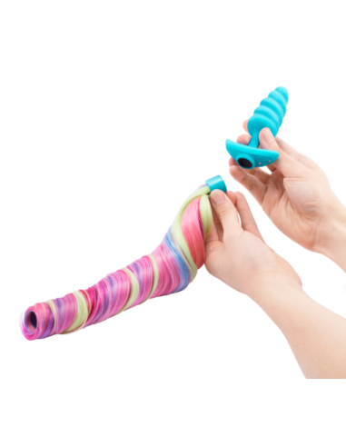 B-VIBE UNICORN PLUG WITH RAINBOW TAIL