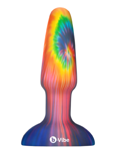 B-VIBE PEACE AND LOVE TIE DYE RIMMING PLUG