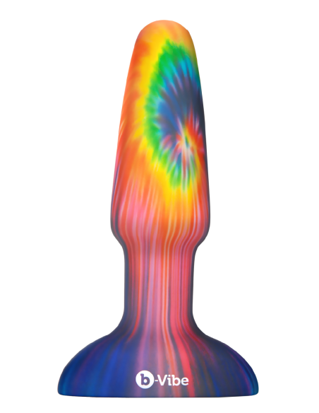 B-VIBE PEACE AND LOVE TIE DYE RIMMING PLUG