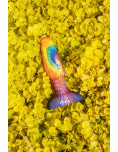 B-VIBE PEACE AND LOVE TIE DYE RIMMING PLUG