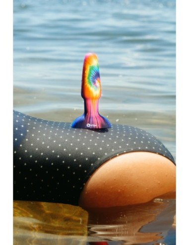B-VIBE PEACE AND LOVE TIE DYE RIMMING PLUG