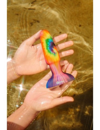 B-VIBE PEACE AND LOVE TIE DYE RIMMING PLUG