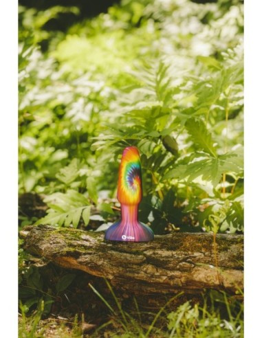 B-VIBE PEACE AND LOVE TIE DYE RIMMING PLUG