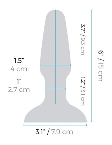 B-VIBE PEACE AND LOVE TIE DYE RIMMING PLUG