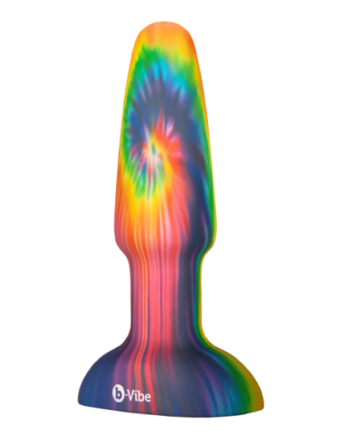 B-VIBE PEACE AND LOVE TIE DYE RIMMING PLUG