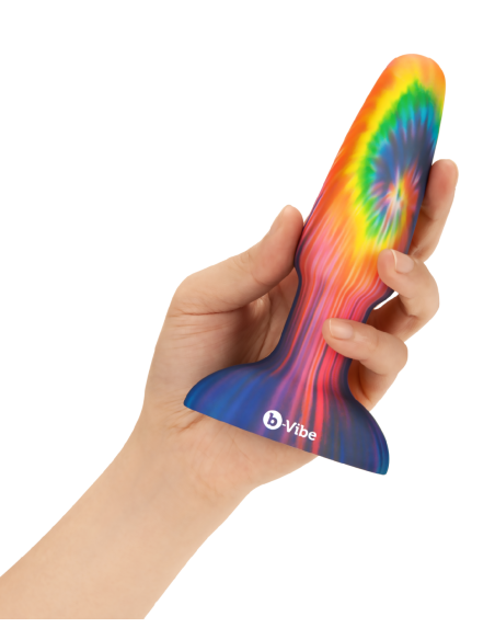 B-VIBE PEACE AND LOVE TIE DYE RIMMING PLUG