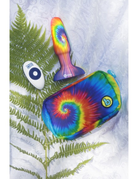 B-VIBE PEACE AND LOVE TIE DYE RIMMING PLUG