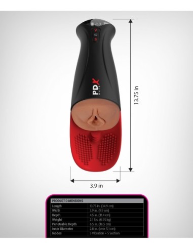 PDX ELITE FUCK-O-MATIC PRO XL MARRÓN