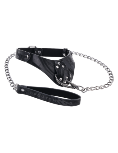 SPORTSHEETS VELVET NOIR COLLAR & LEASH