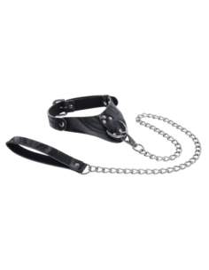 SPORTSHEETS COLLAR Y CORREA DE TERCIOPELO NEGRO 2