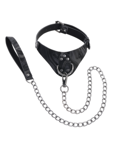 SPORTSHEETS VELVET NOIR COLLAR & LEASH