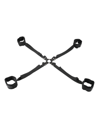 SPORTSHEETS VELVET NOIR ADJUSTABLE HOG TIE &...