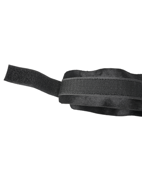 SPORTSHEETS VELVET NOIR ADJUSTABLE HOG TIE & CUFF SET