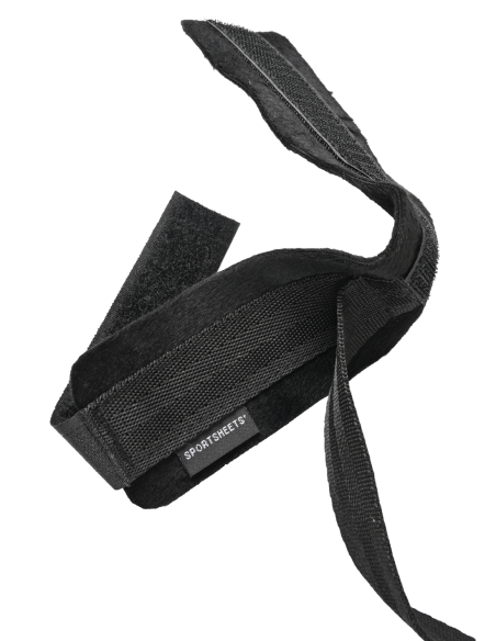 SPORTSHEETS VELVET NOIR ADJUSTABLE HOG TIE & CUFF SET