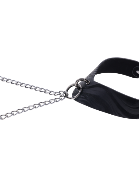 SPORTSHEETS VELVET NOIR COLLAR & REMOVABLE CLAMPS