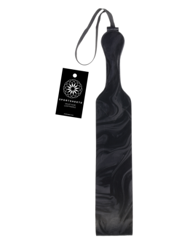 SPORTSHEETS VELVET NOIR LOOP PADDLE