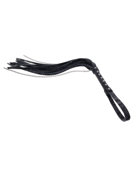 SPORTSHEETS VELVET NOIR CHAIN FLOGGER