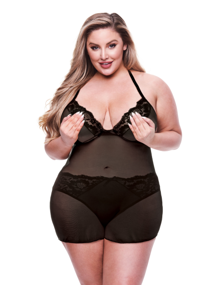 BACI 2 UDS. CONJUNTO DE CAMISA Y BRAGAS ECO NEGRO, QS