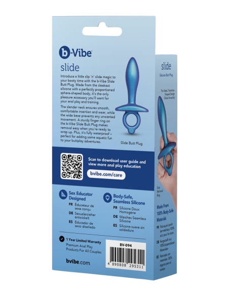 B-VIBE SLIDE SILICONE BUTT PLUG