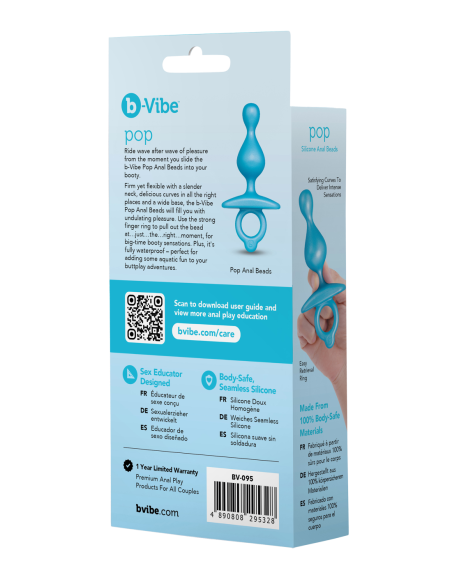 B-VIBE POP SILICONE ANAL BEADS