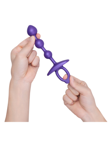 B-VIBE CREMALLERA DE SILICONA BOLAS ANALES