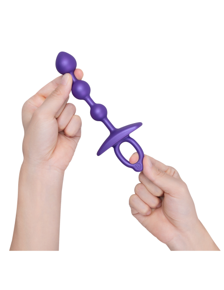 B-VIBE CREMALLERA DE SILICONA BOLAS ANALES