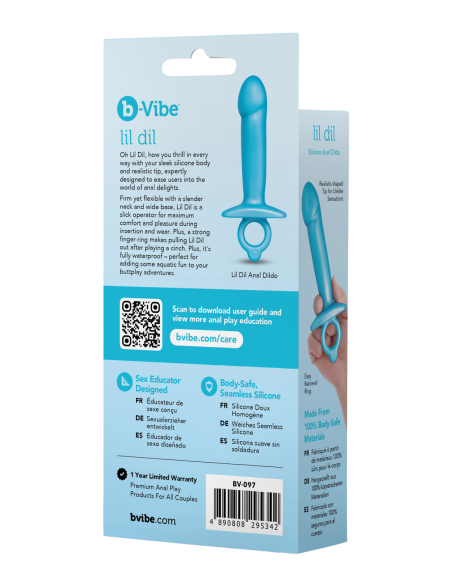B-VIBE LIL DIL SILICONE ANAL DILDO