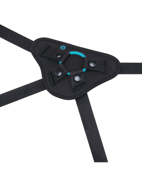 B-VIBE JUEGO DE ARNÉS CON CORREA PARA TODOS LOS CUERPOS CON CLAVIJA DE CONSOLADOR DE SILICONA DE 6 PULGADAS