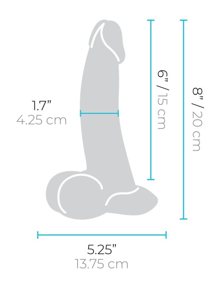 B-VIBE SLIPSKIN DE 8 PULGADAS CURVY