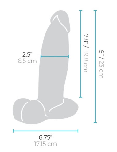 B-VIBE SLIPSKIN 9 INCH GIRTHY