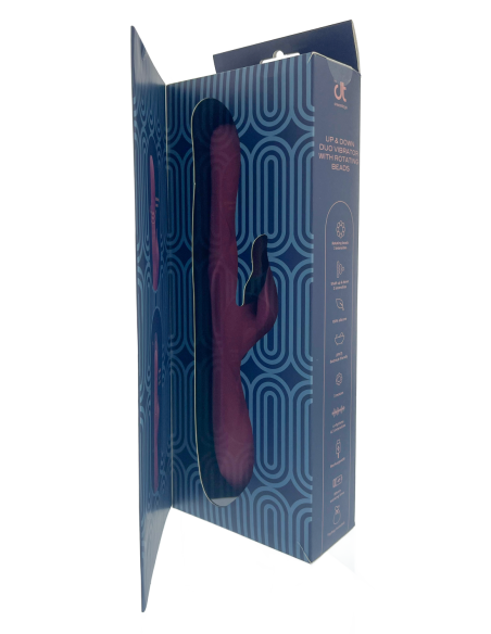 PULZ MORGAN UP AND DOWN DUO VIBRATOR WITH ROTATING BEADS