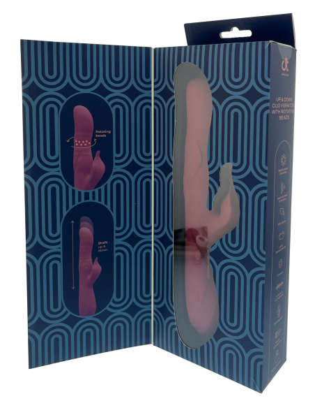 VIBRADOR PULZ MORGAN UP AND DOWN DUO CON CUENTAS GIRATORIAS