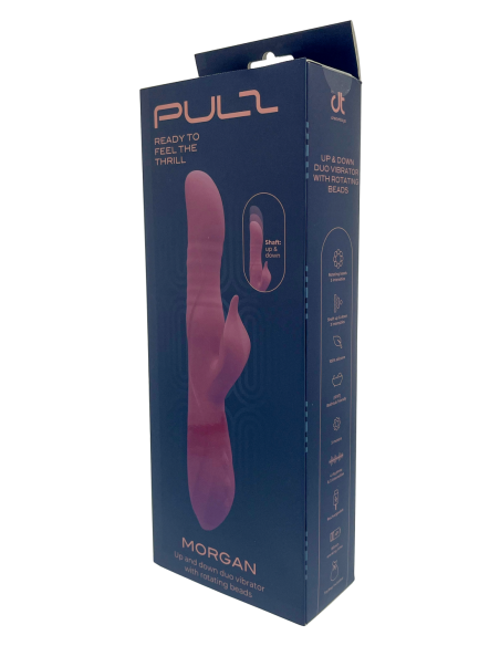 VIBRADOR PULZ MORGAN UP AND DOWN DUO CON CUENTAS GIRATORIAS