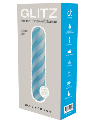 AZUL GLITZ PARA TI VIBRADOR DE BALA