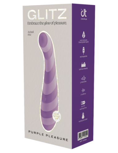 VIBRADOR DE PUNTO G GLITZ PURPLE PLEASURE