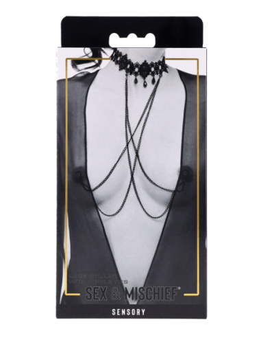 SPORTSHEETS SEX AND MISCHIEF LACE COLLAR WITH...