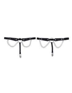 SPORTSHEETS SEX AND MISCHIEF CHAIN LACE GARTERS