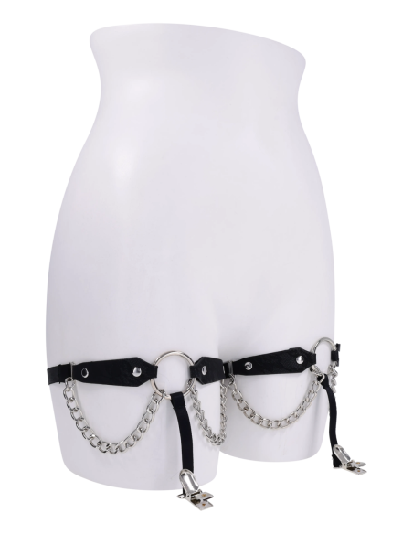 SPORTSHEETS SEX AND MISCHIEF CHAIN LACE GARTERS