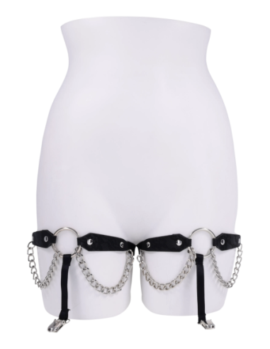 SPORTSHEETS SEX AND MISCHIEF CHAIN LACE GARTERS