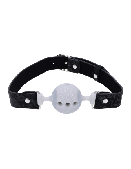 SPORTSHEETS SEX AND MISCHIEF LACE SILICONE BREATHABLE BALL GAG