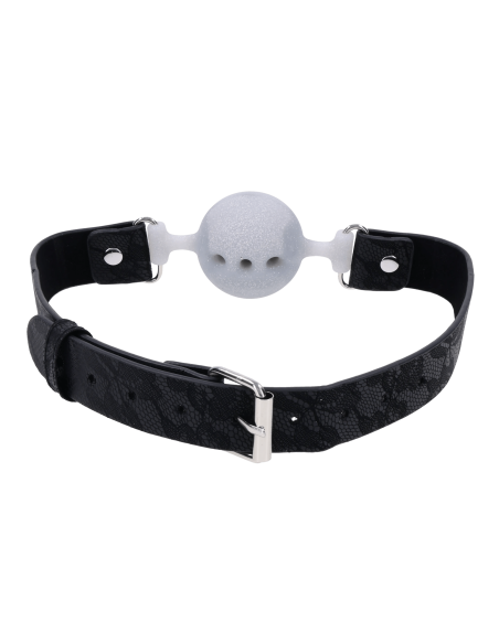 SPORTSHEETS SEX AND MISCHIEF LACE SILICONE BREATHABLE BALL GAG