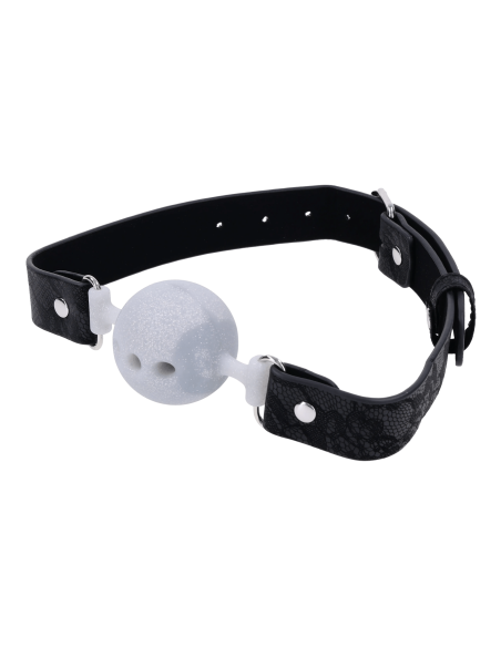 SPORTSHEETS SEX AND MISCHIEF LACE SILICONE BREATHABLE BALL GAG