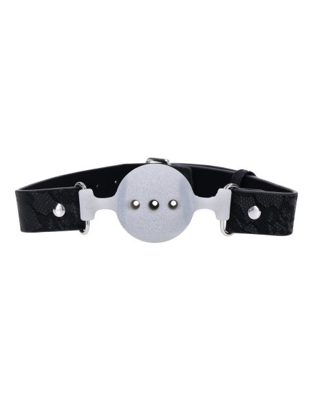 SPORTSHEETS SEX AND MISCHIEF LACE SILICONE BREATHABLE BALL GAG