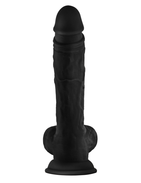 SHAFT MODELO UN DONG DE SILICONA LÍQUIDA DE 10,5 PULGADAS CON BOLAS NEGRAS
