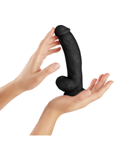 SHAFT MODEL C 7.5 INCH DONG WITH BALLS BLACK