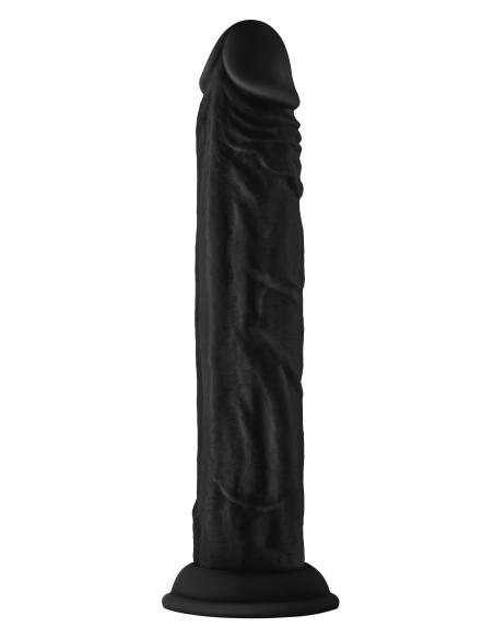 SHAFT MODEL J 9.5  INCH LIQUID SILICONE DONG BLACK
