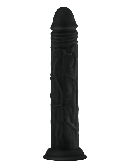 SHAFT MODEL J 9.5  INCH LIQUID SILICONE DONG BLACK