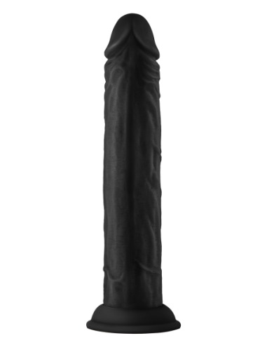 SHAFT MODEL J 9.5  INCH LIQUID SILICONE DONG BLACK