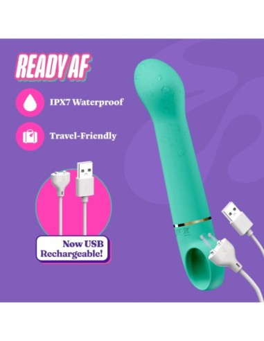 ARIA COQUETO AF 2.0 VIBRA RECARGABLE VERDE AZULADO