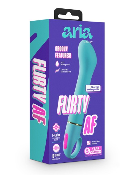 ARIA COQUETO AF 2.0 VIBRA RECARGABLE VERDE AZULADO